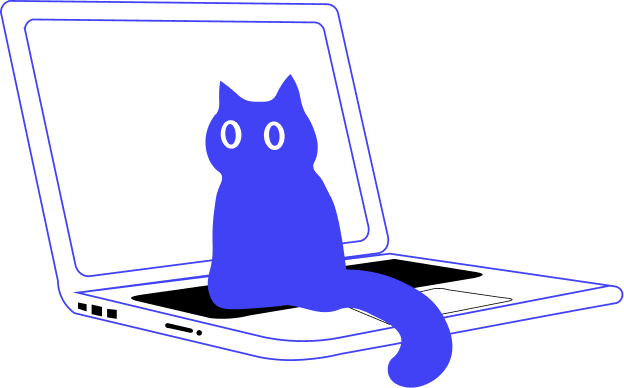 Gato mascota de Code Cats Studio